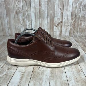 Cole Haan Grand Tour Wingtip Oxford Mens Dress‎ Shoes Woodbury Ivory Mens 9